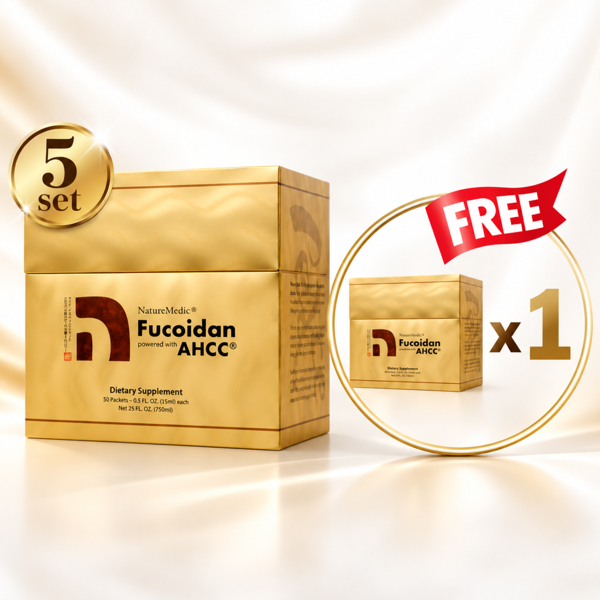 AHCC® Liquid Buy 5 Set Get 1 Set (50 Packets) Free